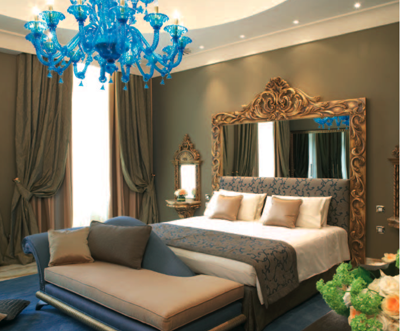Chandeliers  York on Periwinkle Blue Chandelier In The Presidential Suite Of The New York